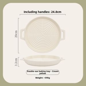 Multipurpose Ceramic Dish For Baking Roasting Microwave Airfryer and Serving