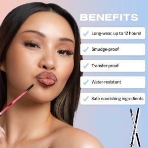 European and American Tear-Off Lip Liner Matte Matte Surface Not Easy to Stain Cup Lip Glaze Hook Line Lip Pencil Makeup Pen Waterproof Long-Lasting No Fading欧美撕拉唇线笔哑光