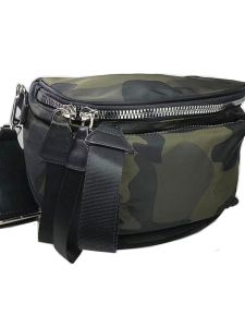 Casual Nylon Crossbody Bag Fashionable Korean Style Shoulder Bag for Women with Zipper Closure and Interior Pocket