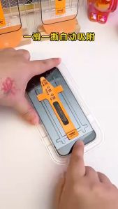 Kính cường lực cho iPhone có khuôn hỗ trợ dán | Phone 16 Pro Max/16 Plus/15 Pro Max/14/13 Mini/13/12/11/X/XR/XS Max