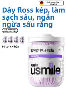 WEIKAMAYI | Que Đánh Răng Chống Khuẩn Hai Dây Chống Sâu Răng Có Fluor