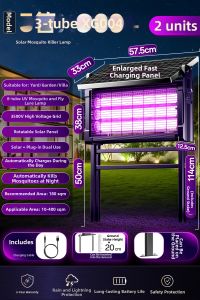 Hagesi | Solar Insect Zapper Outdoor Garden Use