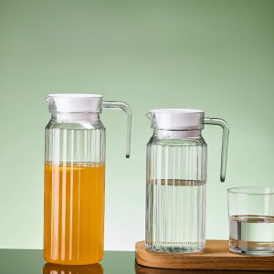 1pcs Cold Water Striped Pot Acrylic Plastic Juice Pot Restaurant Bar Tea High Beauty Lemon Kettle Anti Drop