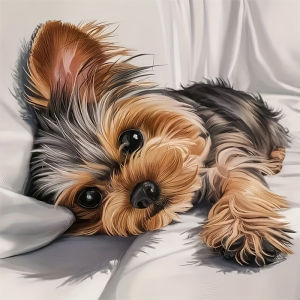 HUACAN Diamond Art Painting Dog Animal Full Drill Arts And Crafts Handmade Diamond Mosaic Square Round Dril Decoration For Home