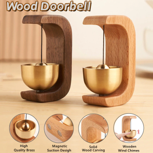 Dopamine Wind-bell Magnetic Inhalation Home Wind-bell Beech Car Into The Door To Remind The Bell Copper Bell Walnut Copper Ornam