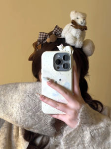 Cute Bear Butterfly Knot Hairband Handmade Doll Hair Accessory Creative DIY Hair Ornament Korean Style Fashionable Hairband