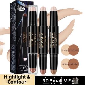 ZHENGXIANG | 2-in-1 Highlight & Contour Stick Dual-color Blusher