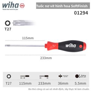 Wiha | Bộ Vít Torx T6 T8 T10 T15 T20