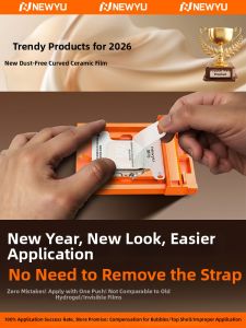 Newyu | Full Coverage Tempered Glass Protector Film HD Shatterproof Quick Adhesion