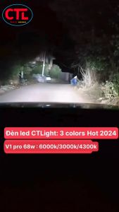 Đèn Led V1 Pro 68/70w CTLight 3 mầu sắc sáng mạnh đẹp nhất