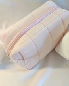 【⏰Wholesale】Short Fleece Large Cosmetic Bag Women Exquisite Minimalist Style with Zipper Storage Bag