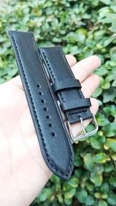 Tali Jam Kulit Sapi Pull up Slim Warna Hitam TJ301023 - Bergaransi