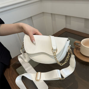 French Design Underarm Bag Womens Fashion Chain Single Shoulder Saddle Bag 2024 New Style Versatile High-End Sensation