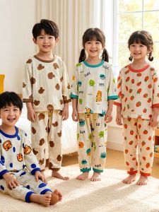 Cute Lightweight Cotton Child Home Wear Set