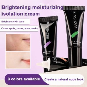 【Genuine】Little Black Tube Primer/Brightens Skin Tone/Natural Concealer/No Fake White Lazy Cream for Students Three-in-One/Suitable for All Skin Tones