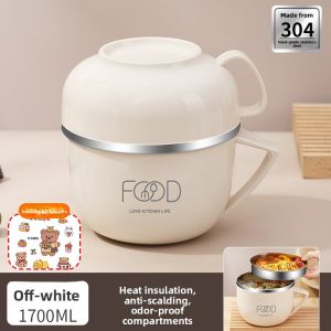 YOULUNMEI | Portable Stainless Steel Lunch Box