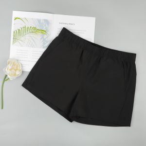 กางเกงขาสั้นกีฬาระบายอากาศแห้งเร็วของผู้หญิงสําหรับการวิ่งโยคะออกกําลังกายเอวสูงชั้นเดียวชุดลําลอง