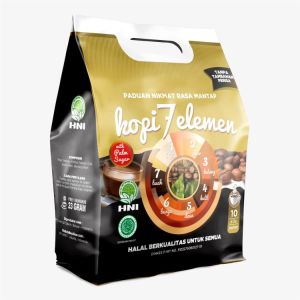 kopi 7 elemen Premium  Hni hpai /  membantu meningkatkan stamina tubuh dan membantu memelihara daya tahan tubuh.