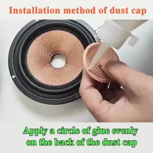 〔NN77〕2 PCS New Speaker Dust Cover PP Tip Coned Dust Caps Black Protective Sleeve Speaker Repair Parts Accessories〔W7〕