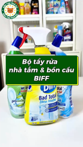 [HÀNG ĐỨC CHÍNH HÃNG] Tẩy bồn cầu & nhà tắm BIFF – Sạch bóng – Diệt khuẩn – Thơm mát