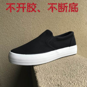 Export Couples Mens and Womens Slip-on Loafers Thick Sole Hight Increasing Board Shoes Old Beijing Cloth Shoes Casual Shoes Student Shoes