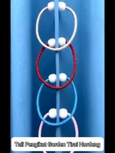 (BISA COD) PROMO Tali Pengikat Gorden Magnet Mutiara Kecil / Jepitan Pengait Pengencang Ikat Hordeng Untuk Dekorasi Tirai Jendela Rumah Kamar Ruang Tamu / Curtain Tie Rope Ball / Aksesoris Interior Ruangan