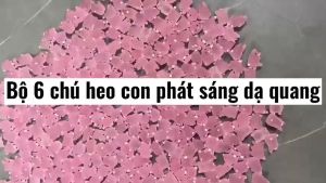 Bộ sưu tập 6 chú heo con ngộ nghĩnh bằng Silicon 3D
