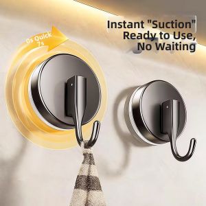 KAITU | Rotary Suction Hook Vacuum Adhesive Bathroom and Kitchen Towel Hanger