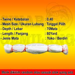 Jaring Ikan jaring Senar 040 70x80 Yoko size tinggal pilih