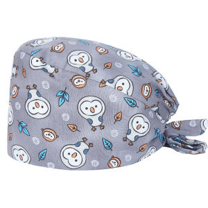 2026 Heart Scrub Man Caps Soft Adjustable Nursing Hats Digital Cotton Home and Work Womens Skullcaps M1205
