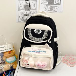 OUDENGPAI | Large Capacity Shoulder Pain Free Backpack For Junior And High School Girls 2025 New Design High Aesthetic Value With Carry Handle