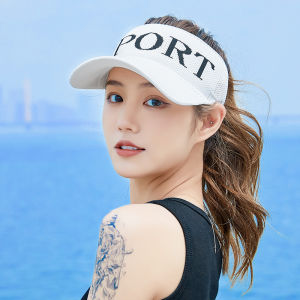 Nón lưỡi trai nửa đầu thời trang họa tiết chữ Sport vải thun co giãn sử dụng thể thao du lịch 6 màu