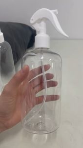 Botol kosong plastik(1pc) ROUND SHOULDER CLEAR perjalanan boleh diisi semula botol kosong pam plastik/tekan cap sanitizer/syampu/losyen duckbill-mulut