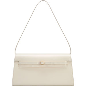 VERAFIED | Luxury Spring/Summer Leather White Clutch Shoulder Bag