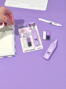 Electric Eraser Pencil Cute Kuromi  School Stationery Automatic Eraser