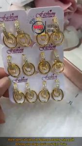 Bông Tai Nữ T2034 Kiểu Dáng Oval Cực Xinh Có Đính Đá Thời Trang Namoo Jewelry