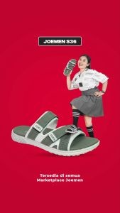 Sandal Pria Selop Joemen S 36 NEW Sendal Slide Karet Casual Outdoor 100% Lokal Brand Terbaru 2024