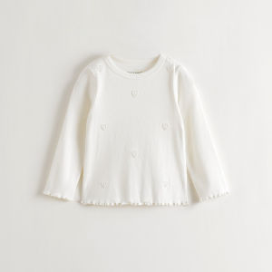 Marc&Janie | Soft Elastic Heart Pattern Girls Long Sleeve T-Shirt