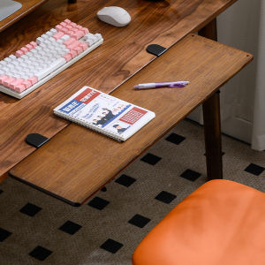 แผ่นขยายโต๊ะทำงานแบบพับได้ ชั้นวางแขนกว้าง ไม้ไผ่ แผ่นขยายโต๊ะทำงานสำหรับใช้ในบ้าน สไตล์เรียบง่าย ดูดซับแรงกระแทกได้