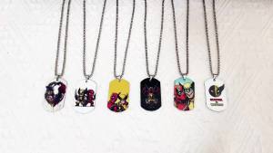Takara Tomy | Mặt Dây Chuyền Thẻ Quân Nhân Bằng Thép Không Gỉ Deadpool & Wolverine Trang Sức Cosplay Dành Cho Nam Xu Hướng Cá Tính Trang Trí ACG