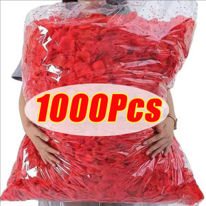 1000pcs Artificial Creative Rose Petals Multicolor Simulation Silk Rose Petal Romantic Love Rose Petal for Wedding Atmosphere Party Confession Decoration