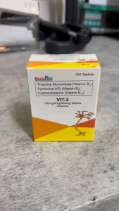 VIT-3 Vitamin B1 B3 B12 100mg/5mg/50mcg tab 100s FDA Approved FDA Approved BNDCORP