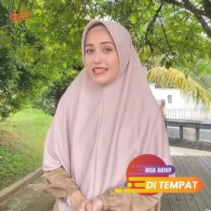 Nafisa Asha Size M | Jilbab Instan Pet Antem | Hijab Instan Bergo Kaos | Khimar Simple