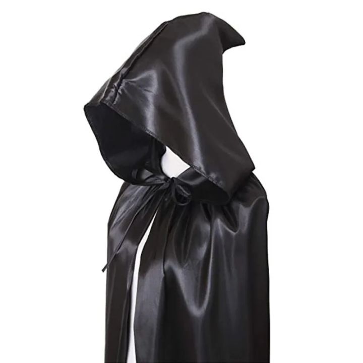 Halloween Castle Death God Hooded Robe Costume Prop Color Silk Cloth ...