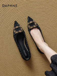 Daphne | Autumn New Design Pointed Crystal Soft Soled Flats