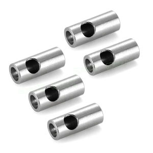 3.17mm to 5mm Stainless Steel Gear Adapter - 1/3/5PCS Motor Conversion Set for RC Drone FPV Car Boat Helicopter Upgrade
