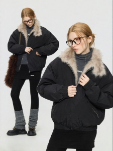Turn Signal | Retro Casual Loose Warm Cotton Coat