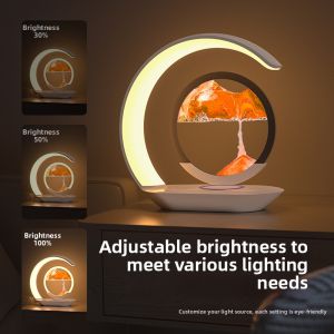 Wireless Charging 3D Hourglass LED Night Light