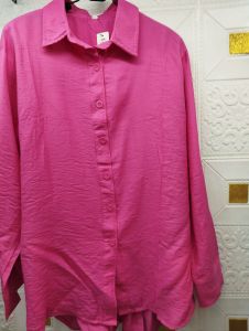 kemeja wanita silang belakang LD 110 MATERIAL KRINKLE ZARA