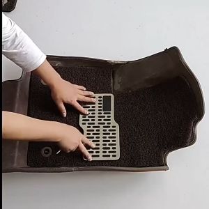 Universal Car Floor Pedal Mat Foot Heel Scuff Plate Non-slip Carpet Patch Automobile Stainless Steel Wear Plate Anti-skid Pad